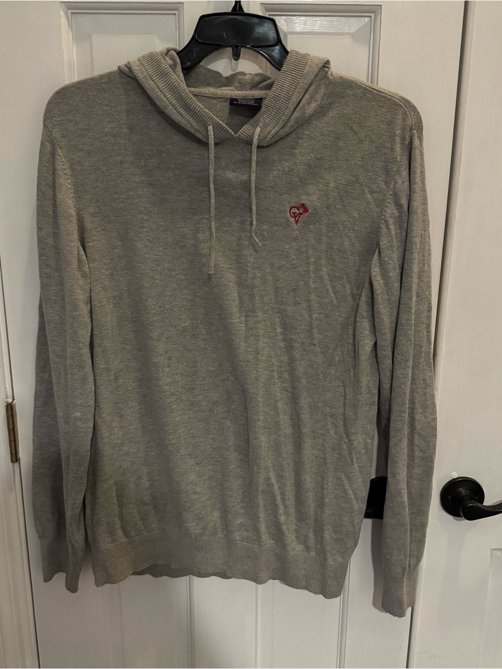 Charles River Apparel Gray Lightweight Hooded Sweater Men’s Medium